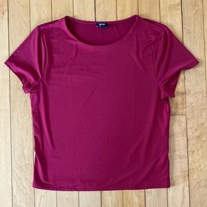 Express Red Silk Shirt